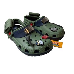 Crocs Men’s Size 10 Naruto Shippuden Kakashi Classic Clog Anime NEW M10 W11